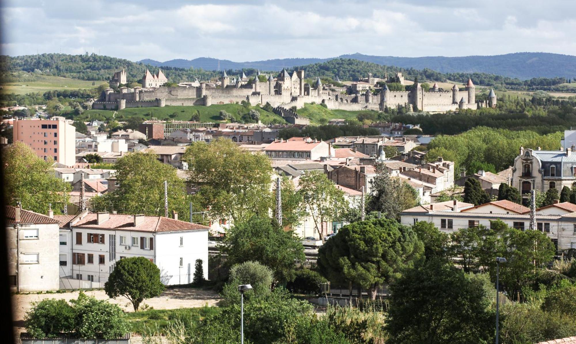 Studio Avec Parking Vue Sur La Cite De Carcassonne Exterior foto